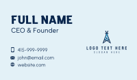 Blue Tent Letter A Business Card Image Preview