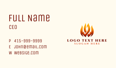 Fire Flame Gas Business Card Image Preview