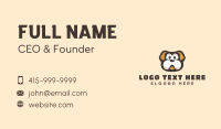 English Bulldog Dog Cartoon Business Card Image Preview