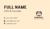 English Bulldog Dog Cartoon Business Card Image Preview