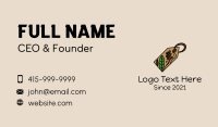 Coffee Plant Tag Business Card Design