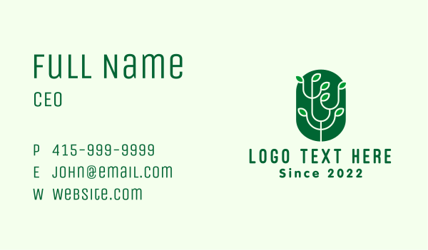 Plant Orchard Garden Business Card Design Image Preview