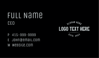 Masculine Urban Wordmark Business Card Image Preview