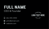 Masculine Urban Wordmark Business Card Image Preview
