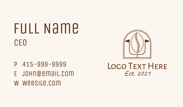 Coffee Bean Football Business Card Design Image Preview
