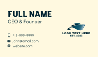 Yacht Sea Wave Business Card Design