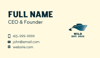 Yacht Sea Wave Business Card Image Preview