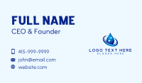 Sparkling Water Droplet Business Card Design