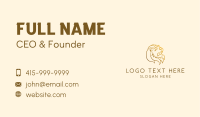 Gold Lion Roar Business Card Image Preview