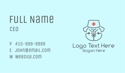 French Bulldog Veterinarian Business Card Image Preview