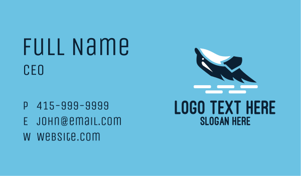 Killer Whale Aquarium Business Card Design Image Preview