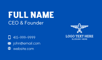 Minimalist Airplane Wings Business Card Preview