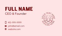 Yoga Wellness Spa  Business Card Preview