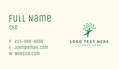 Human Tree Wellness Business Card Image Preview