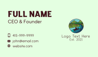Outdoor River Campsite Business Card Image Preview