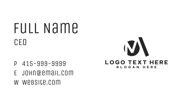 Creative Media Letter M Business Card Design Image Preview
