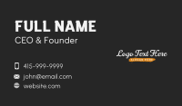 Casual Style Wordmark Business Card Image Preview