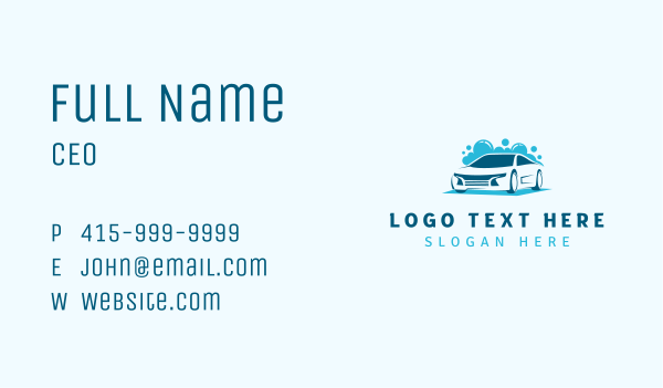 Car Wash Cleaner Business Card Design Image Preview