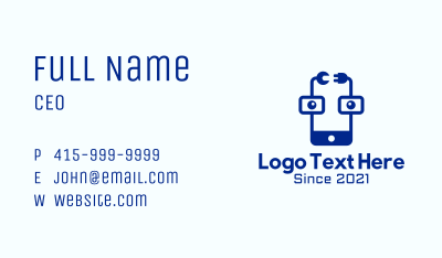 Mobile Geek Technician Business Card Image Preview