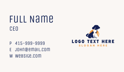 Dog Cat Veterinarian Business Card Image Preview