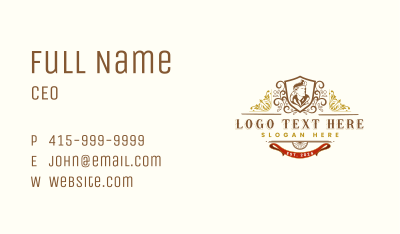Luxury Gentleman Floral Business Card Image Preview