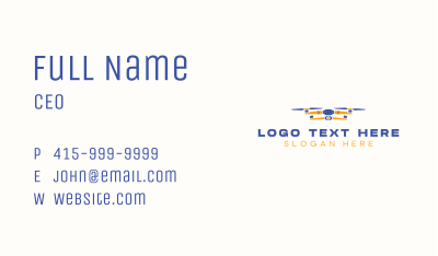 Rotorcraft Aerial Drone Business Card Image Preview