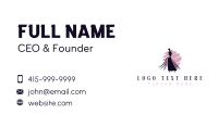 Woman Fashion Gown Business Card Preview