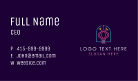 Chinese Lantern Neon Lights Business Card Image Preview