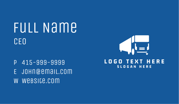 Truck Vehicle Transportation Business Card Design Image Preview