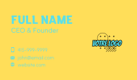 Pop Art Comics Wordmark Business Card Design