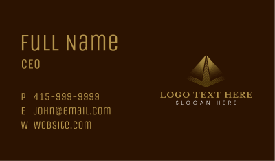 Consultant Luxury Pyramid Business Card Image Preview