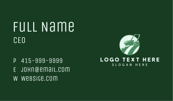 Lawn Mower Yard Business Card Design Image Preview