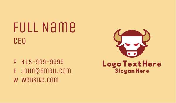 Chinese Zodiac Ox Business Card Design Image Preview