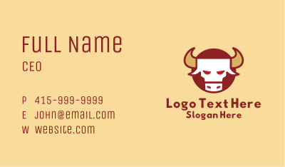Chinese Zodiac Ox Business Card