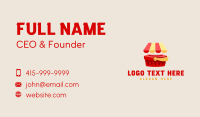 Grocery Shopping App Business Card Preview