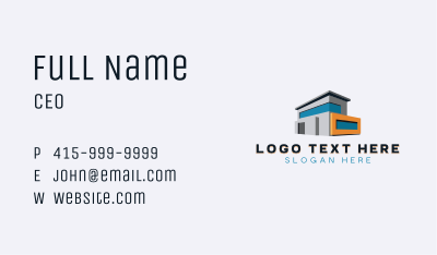 Architect House Real Estate Business Card Image Preview