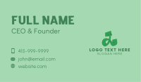 Green Letter L Business Card Design