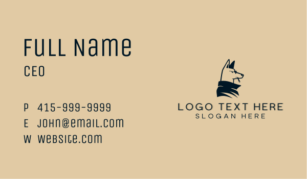 Tough Pet Dog Business Card Design Image Preview