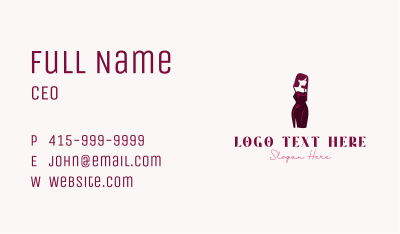 Fashion Woman Dress Business Card Image Preview