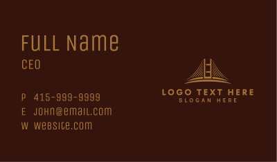 Gold Bridge Infrastructure Business Card Image Preview