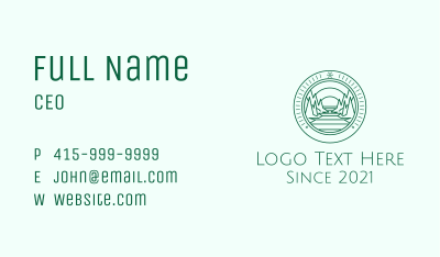 Travel Mountain Badge  Business Card Image Preview