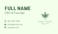 Green Marijuana Dispensary Business Card Image Preview