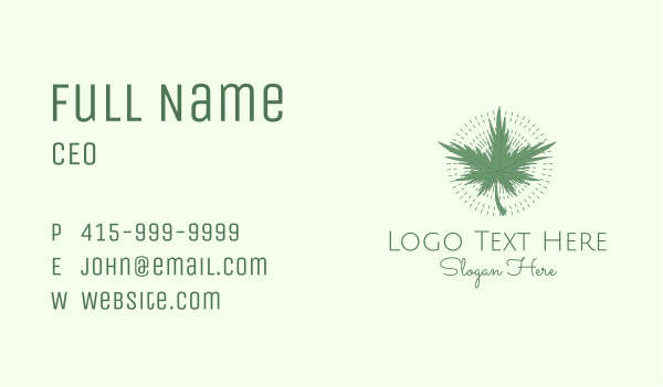 Green Marijuana Dispensary Business Card Design Image Preview