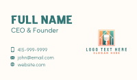 Square House Paint Brush  Business Card Image Preview