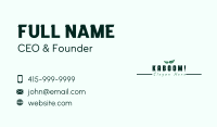 Herbal Leaf Wordmark Business Card Image Preview