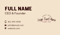 Generic Classic Wordmark Business Card Image Preview