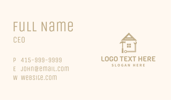 House Construction Contractor Tool Business Card Design Image Preview