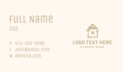 House Construction Contractor Tool Business Card Image Preview