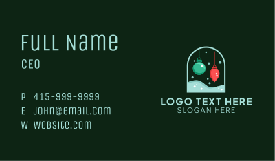 Christmas Ornament  Business Card Image Preview