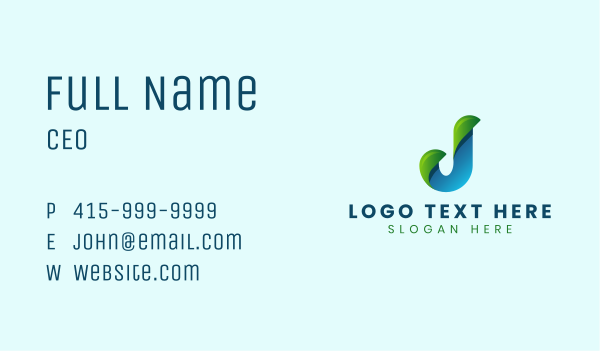 Startup Business Letter J Business Card Design Image Preview